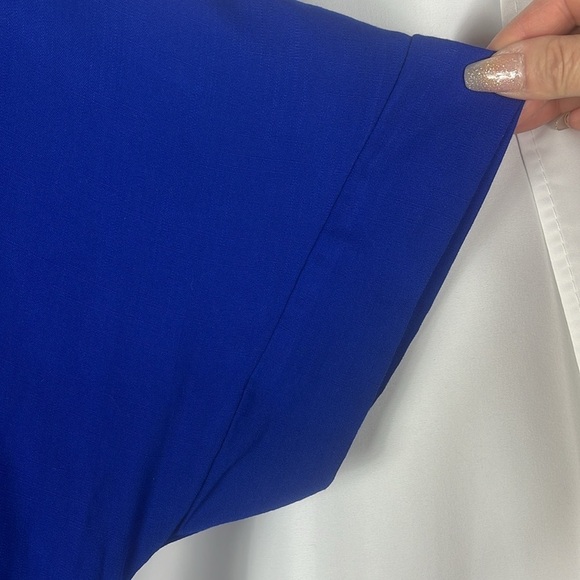 Julio Guedes popover drawstring waist cover up/midi dress Sz M (see measurement) - Picture 7 of 9